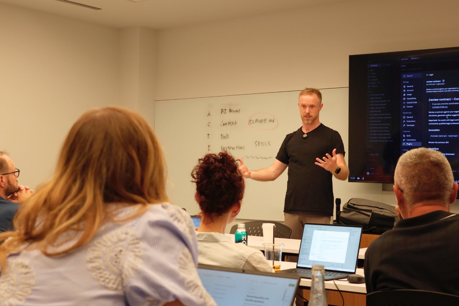 Austin Senseman walking a Caravan workshop through the ACTIVE framework