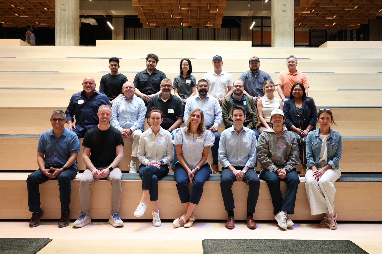 The first Caravan public workshop class in Houston, seated in the forum at The Ion