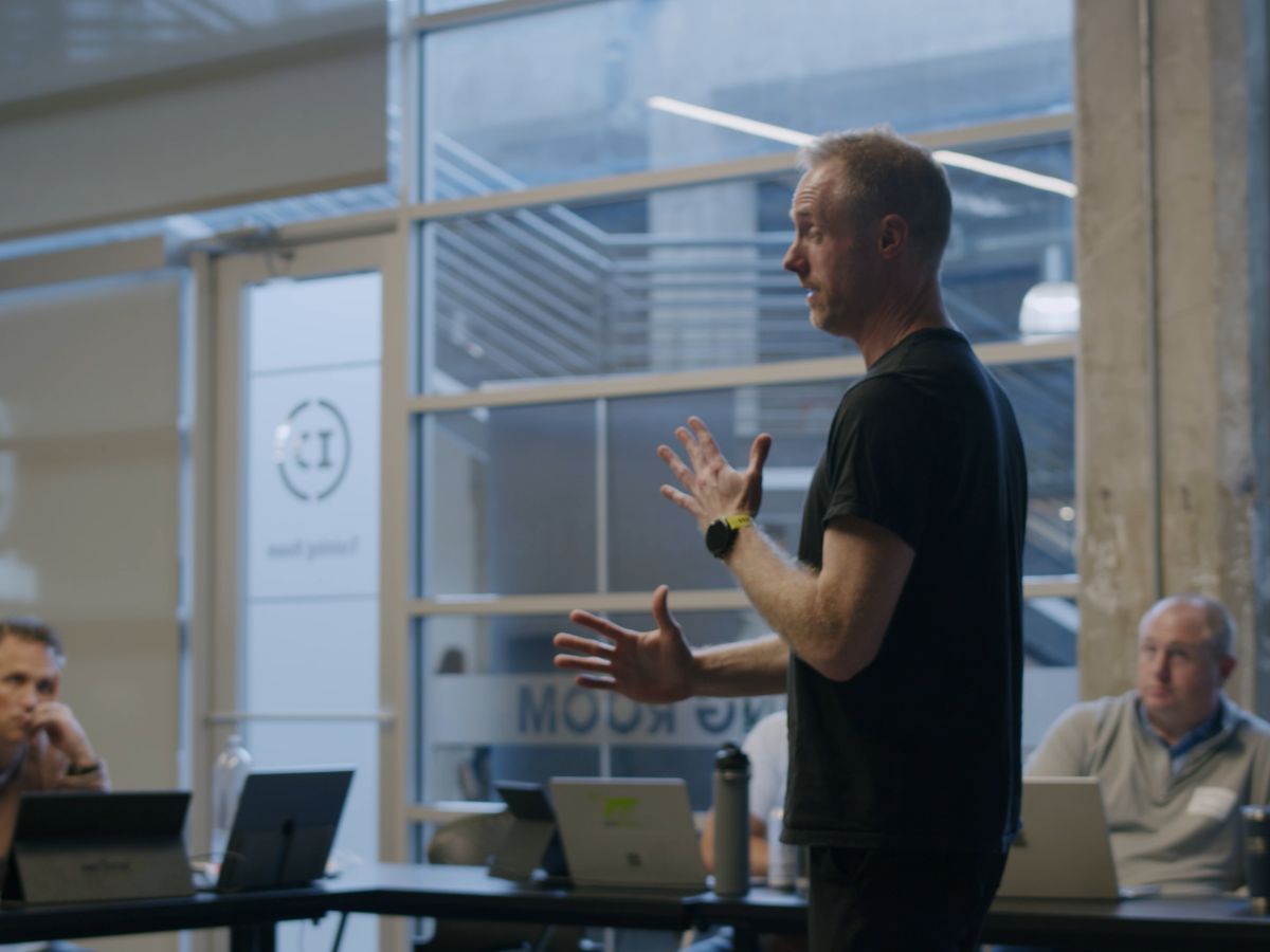 Austin Senseman leading a Caravan AI workshop