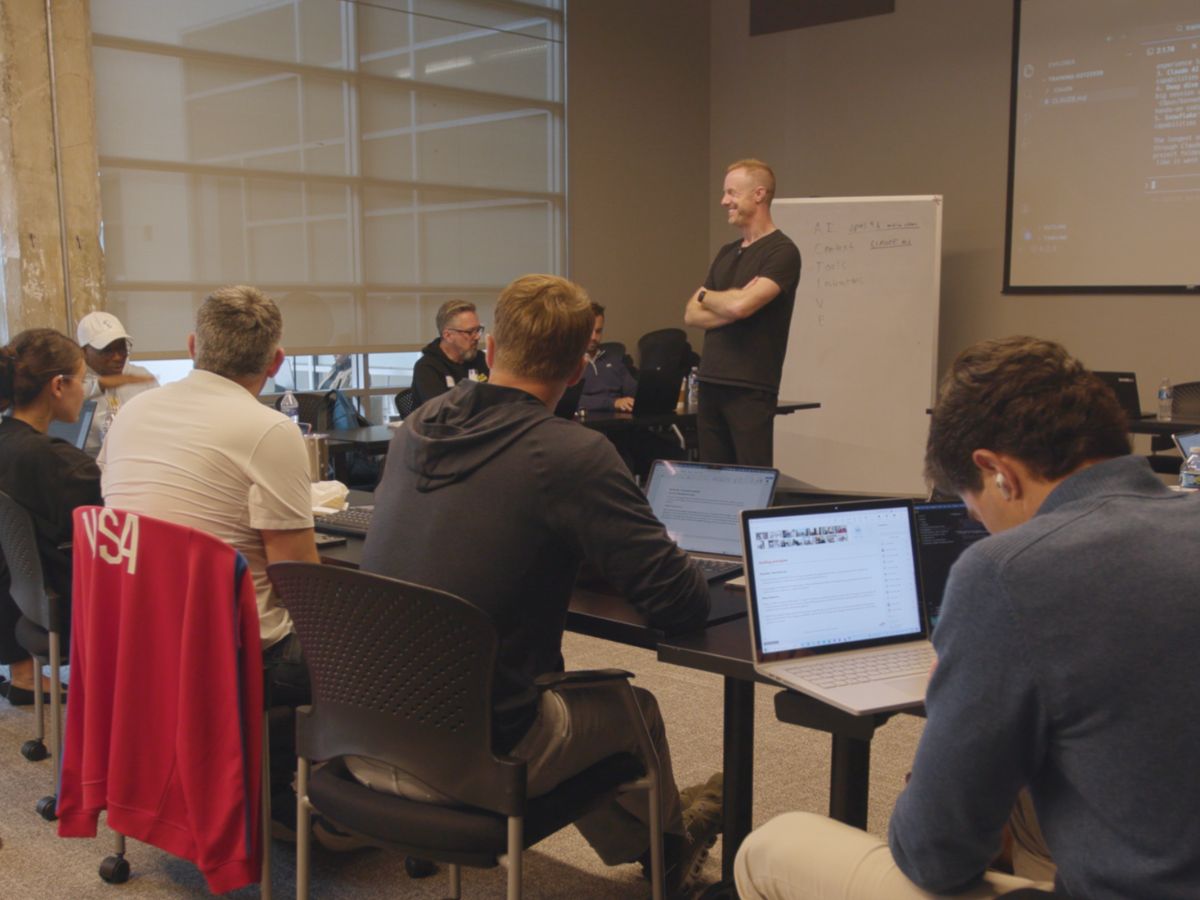 A Caravan workshop in session