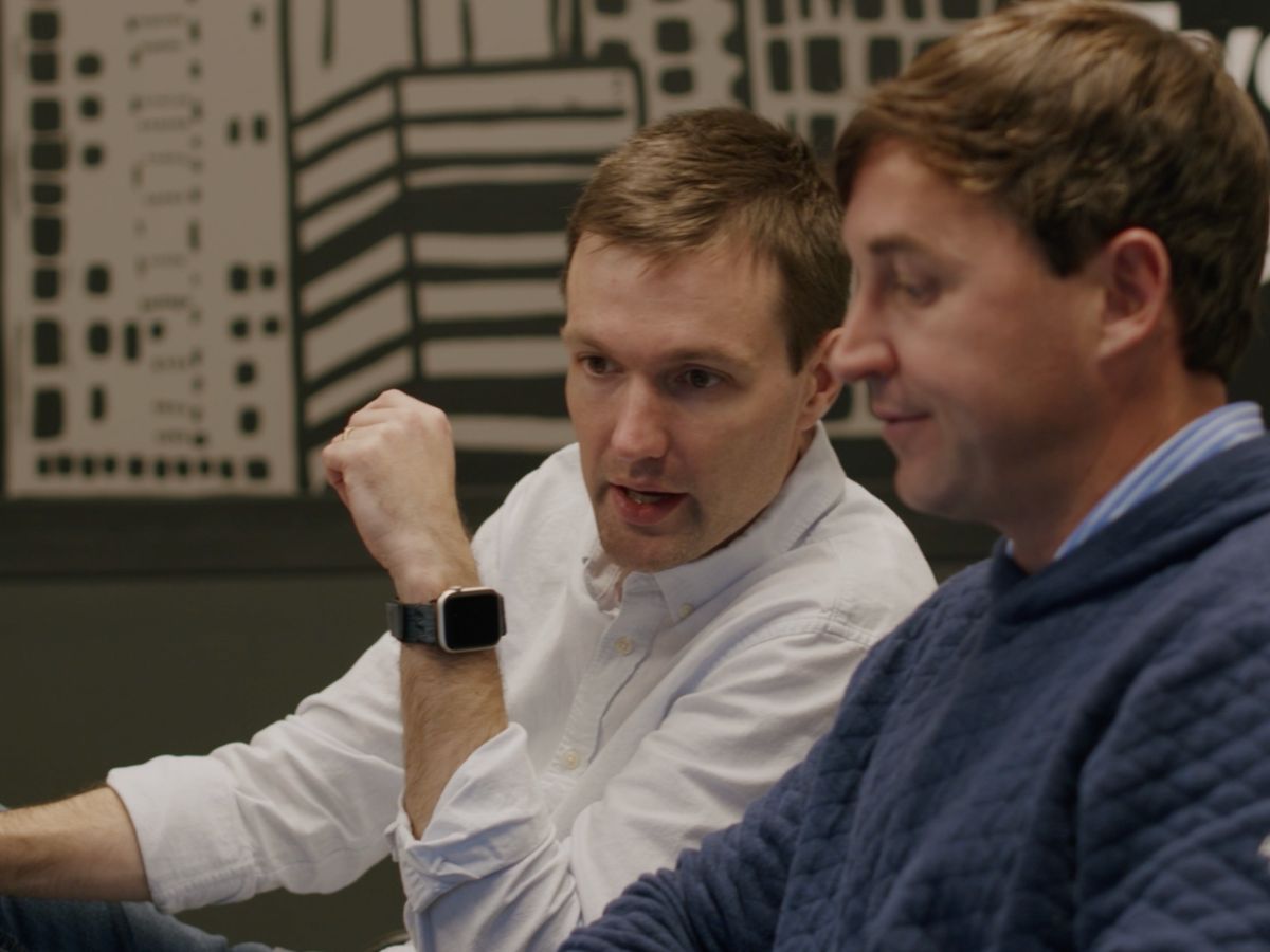 Austin leading a corporate AI training session